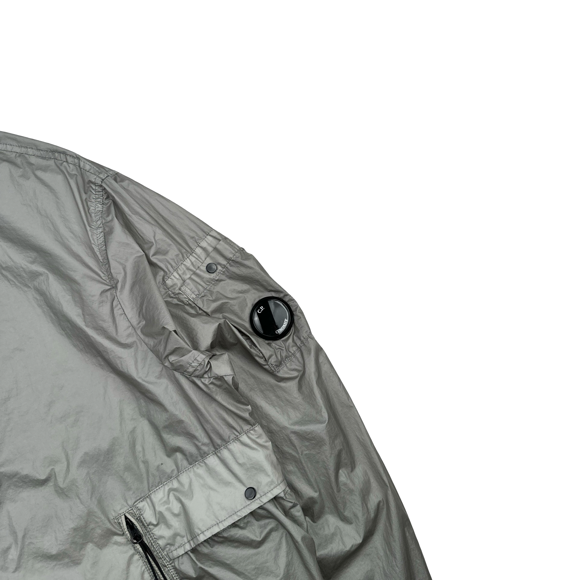 CP COMPANY GREY CS II LENS VIEWER LIGHTWEIGHT JACKET (M)