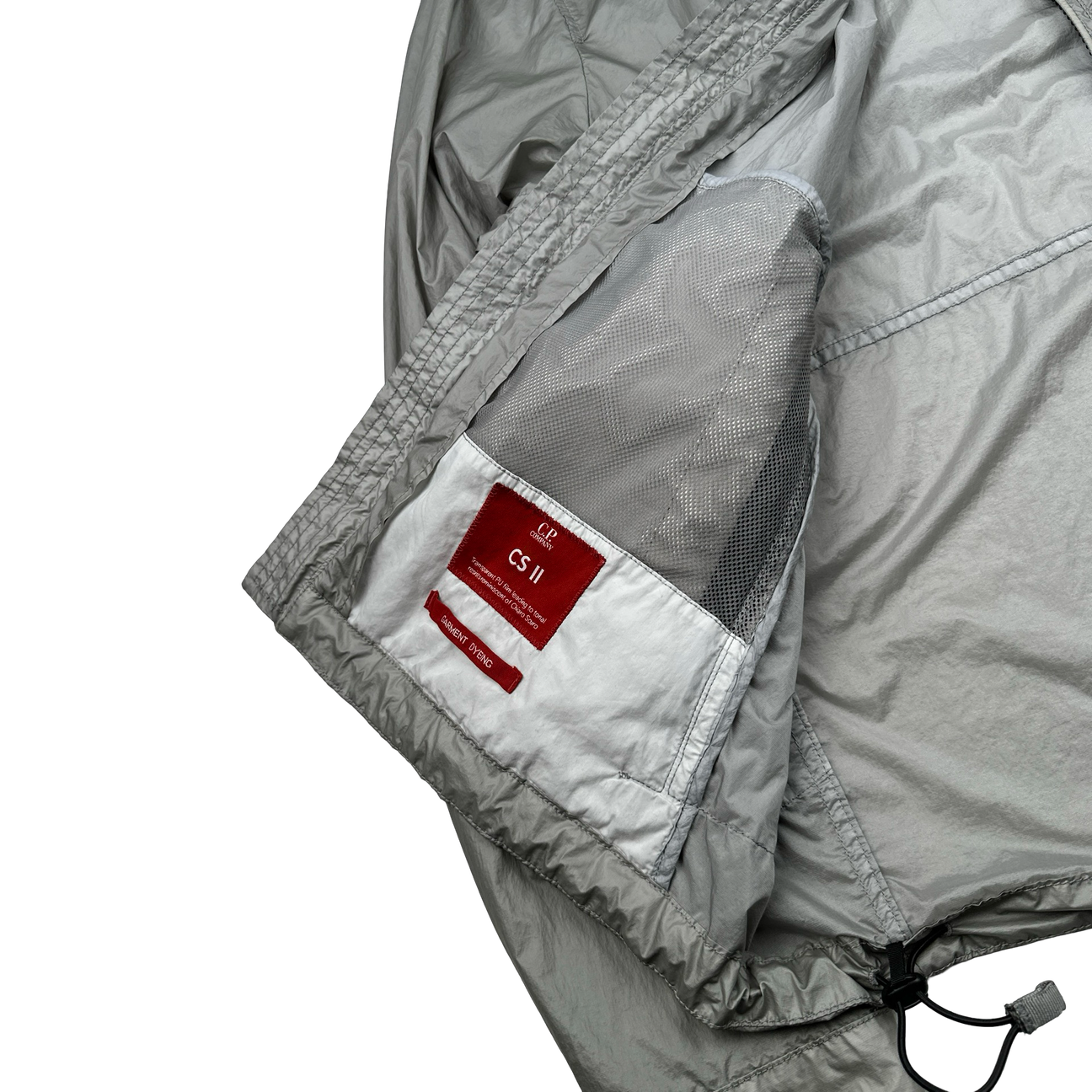 CP COMPANY GREY CS II LENS VIEWER LIGHTWEIGHT JACKET (M)