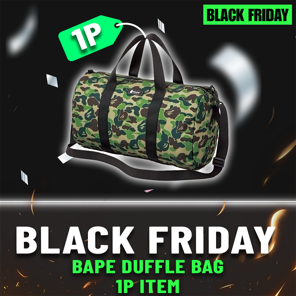 BLACK FRIDAY - 1P BAPE DUFFLE BAG