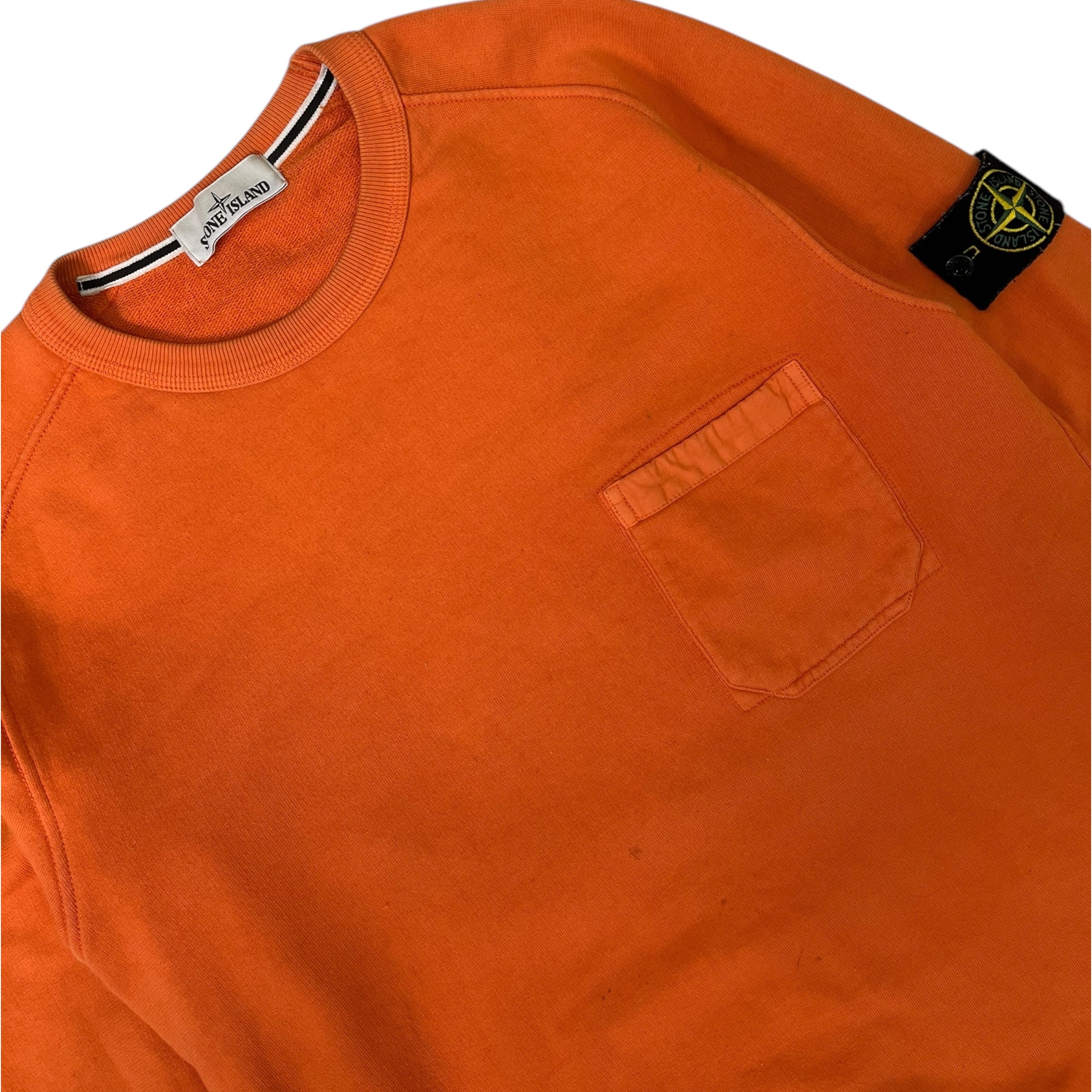 STONE ISLAND CREWNECK ORANGE (M)
