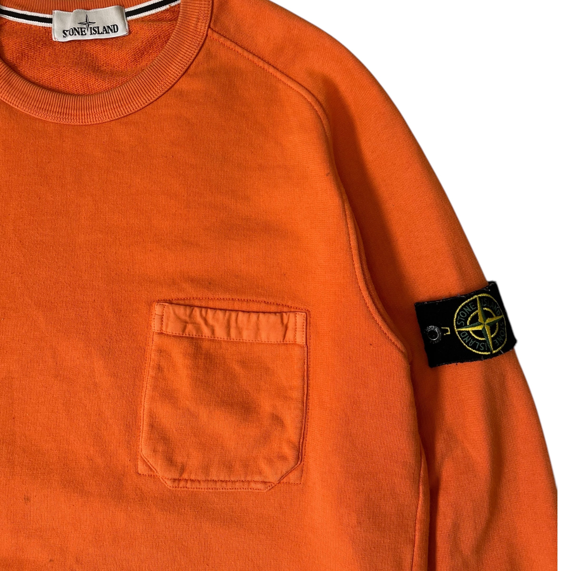 STONE ISLAND CREWNECK ORANGE (M)