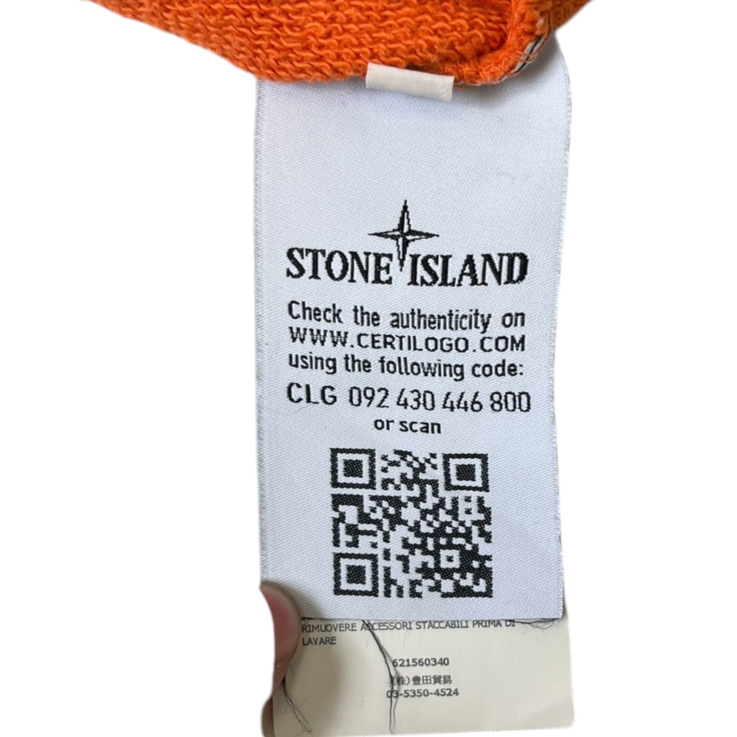 STONE ISLAND CREWNECK ORANGE (M)