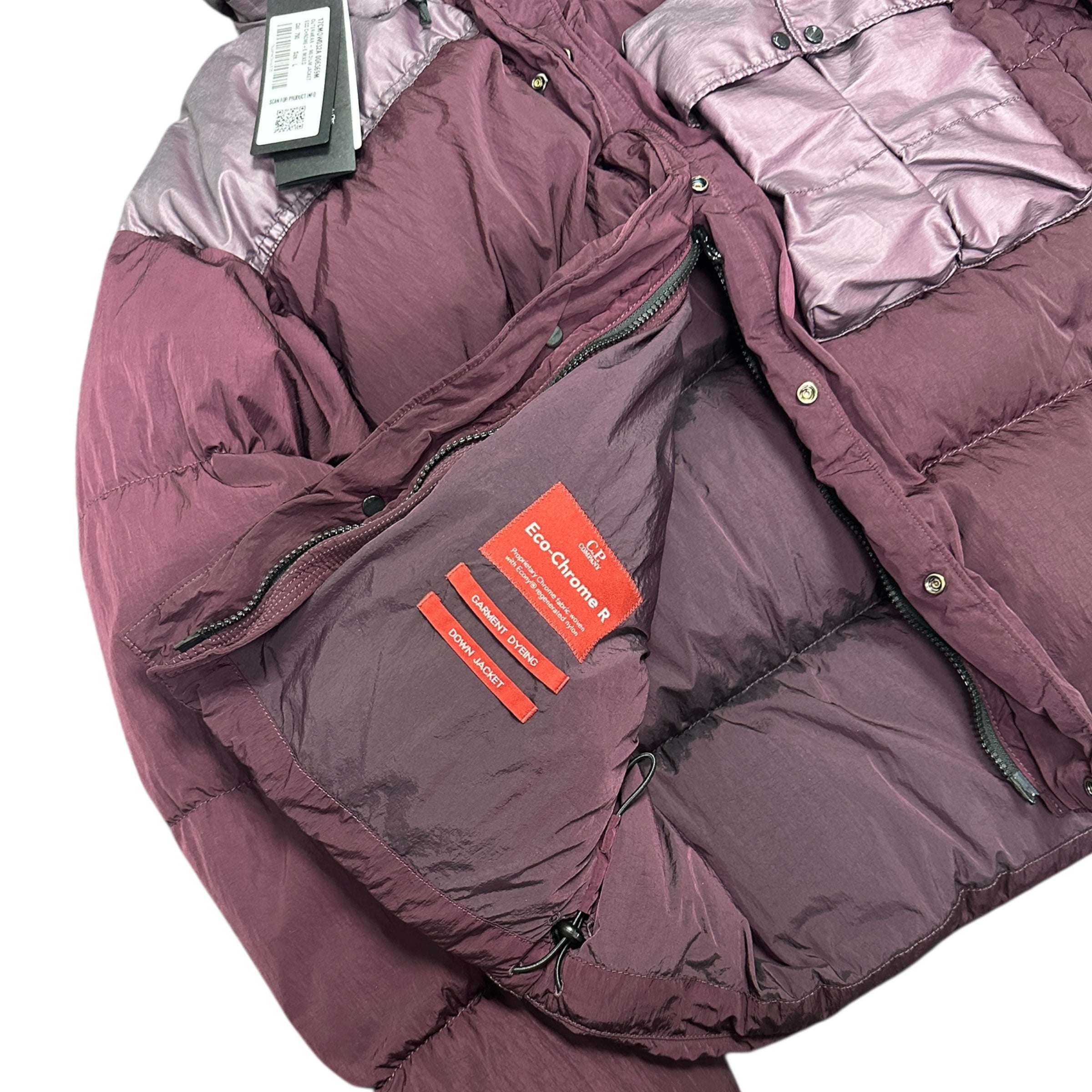 BRAND NEW C.P. COMPANY ECO CHROME-R MIXED GOGGLE DOWN JACKET (L)