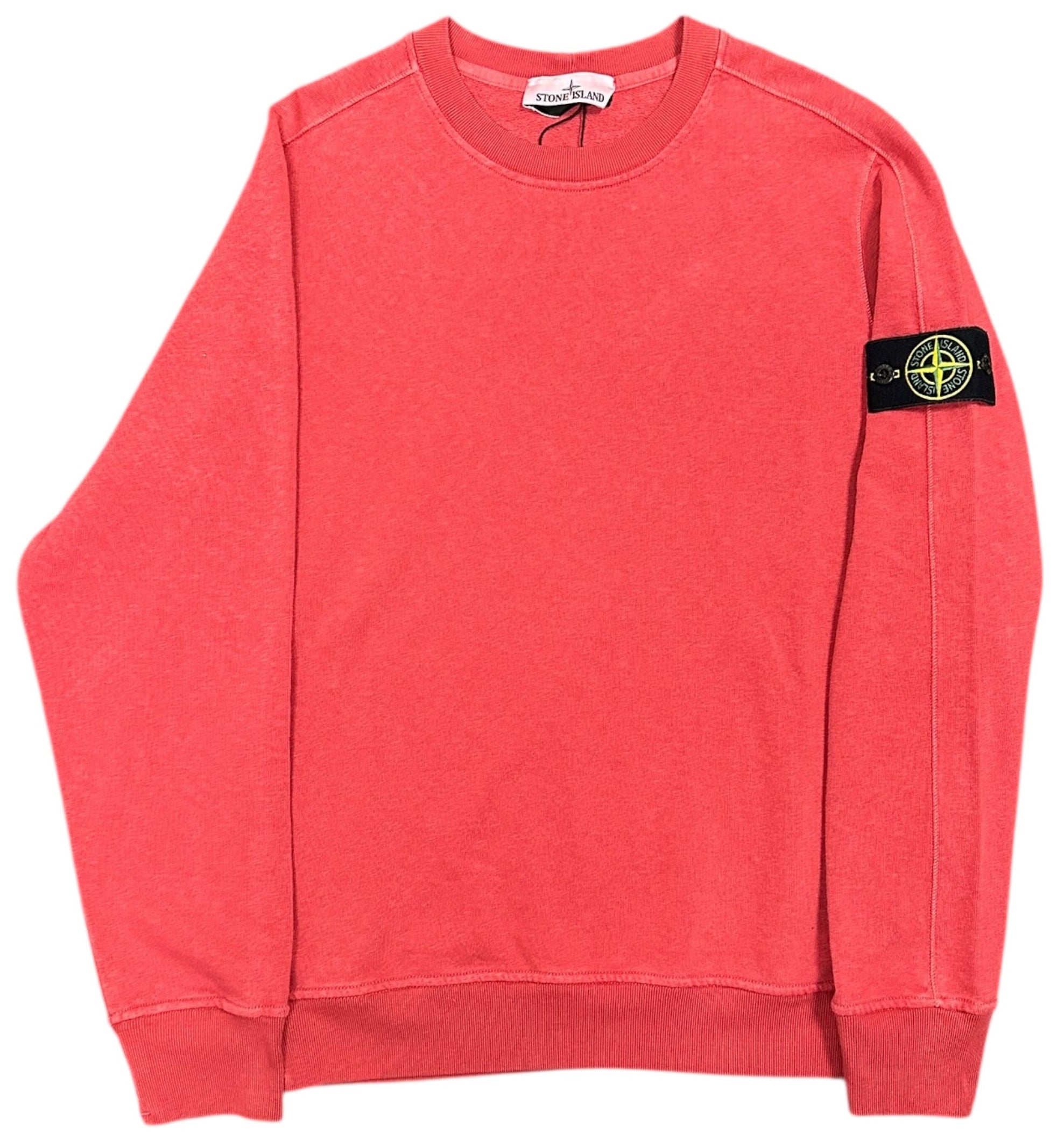 BRAND NEW STONE ISLAND FELPA CREWNECK BURNT ORANGE (S)