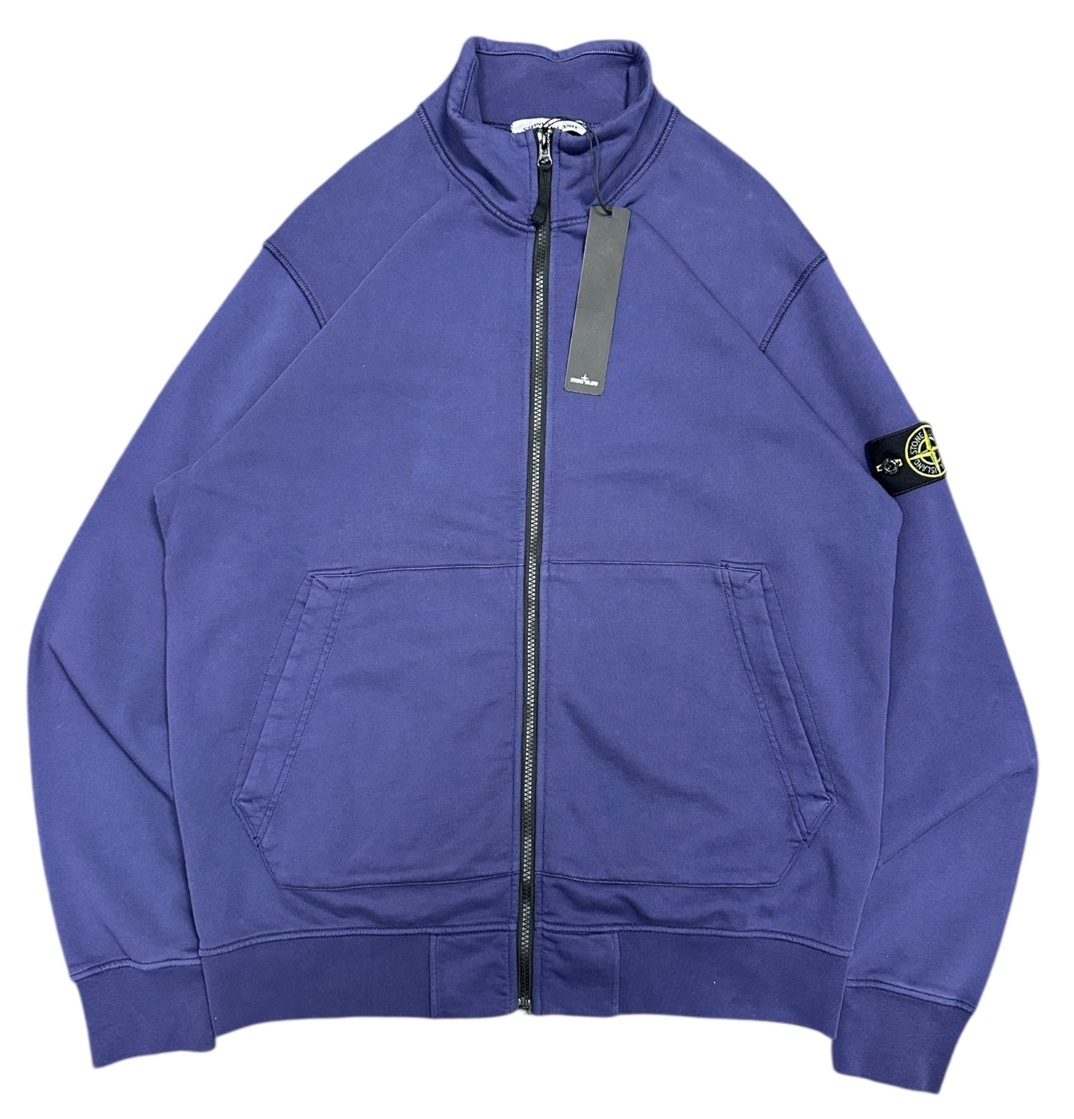 BRAND NEW STONE ISLAND ZIP SWEATSHIRT BLUE (XL)