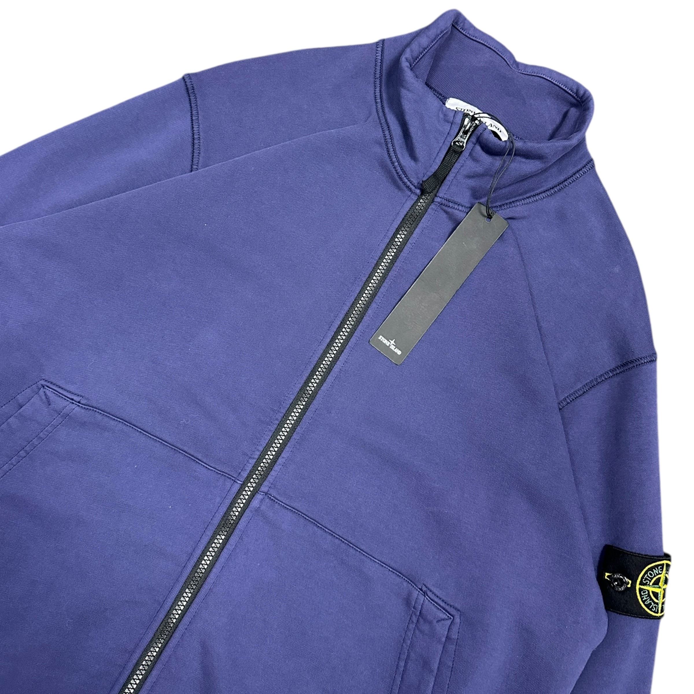 BRAND NEW STONE ISLAND ZIP SWEATSHIRT BLUE (XL)