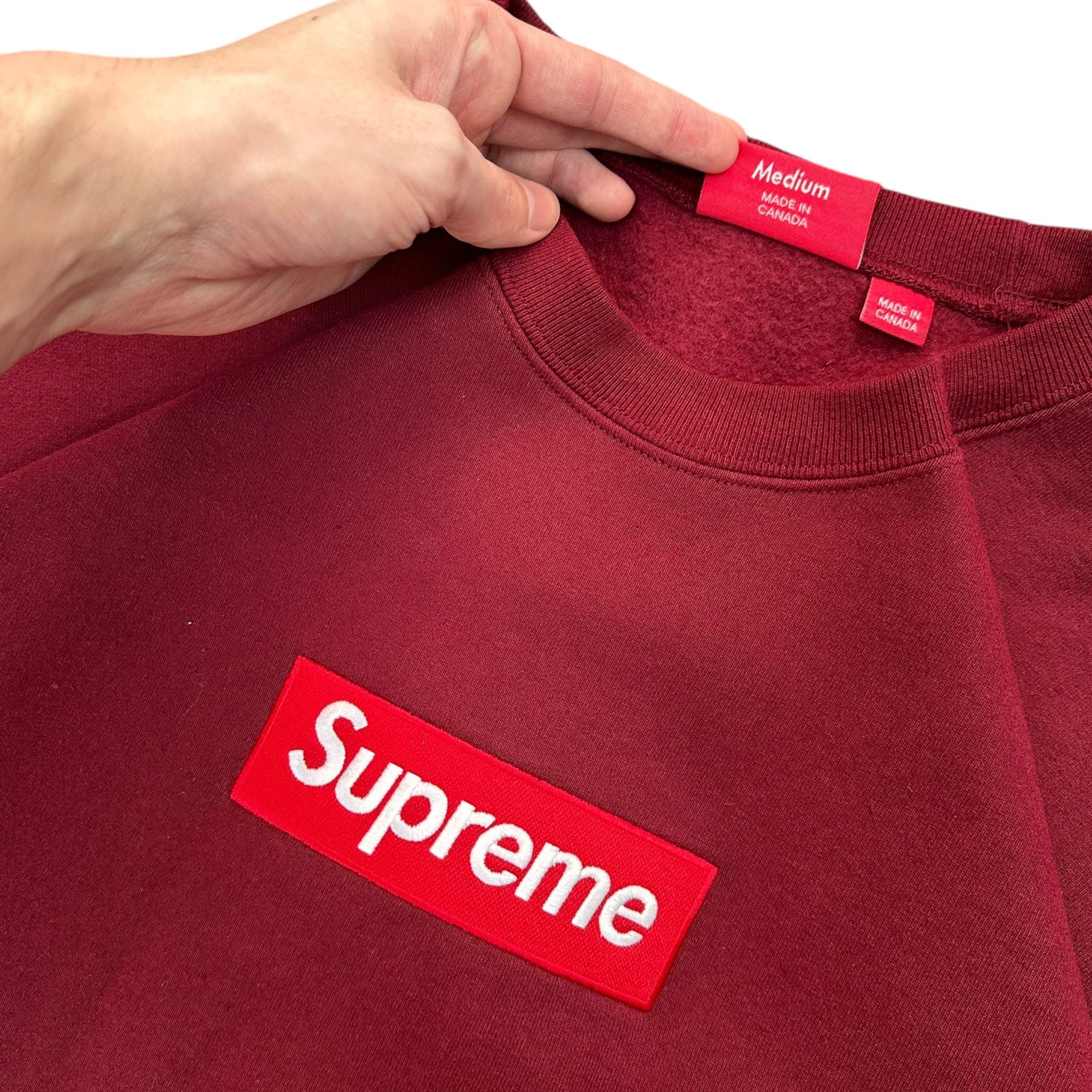 SUPREME BOX LOGO CREWNECK (M)