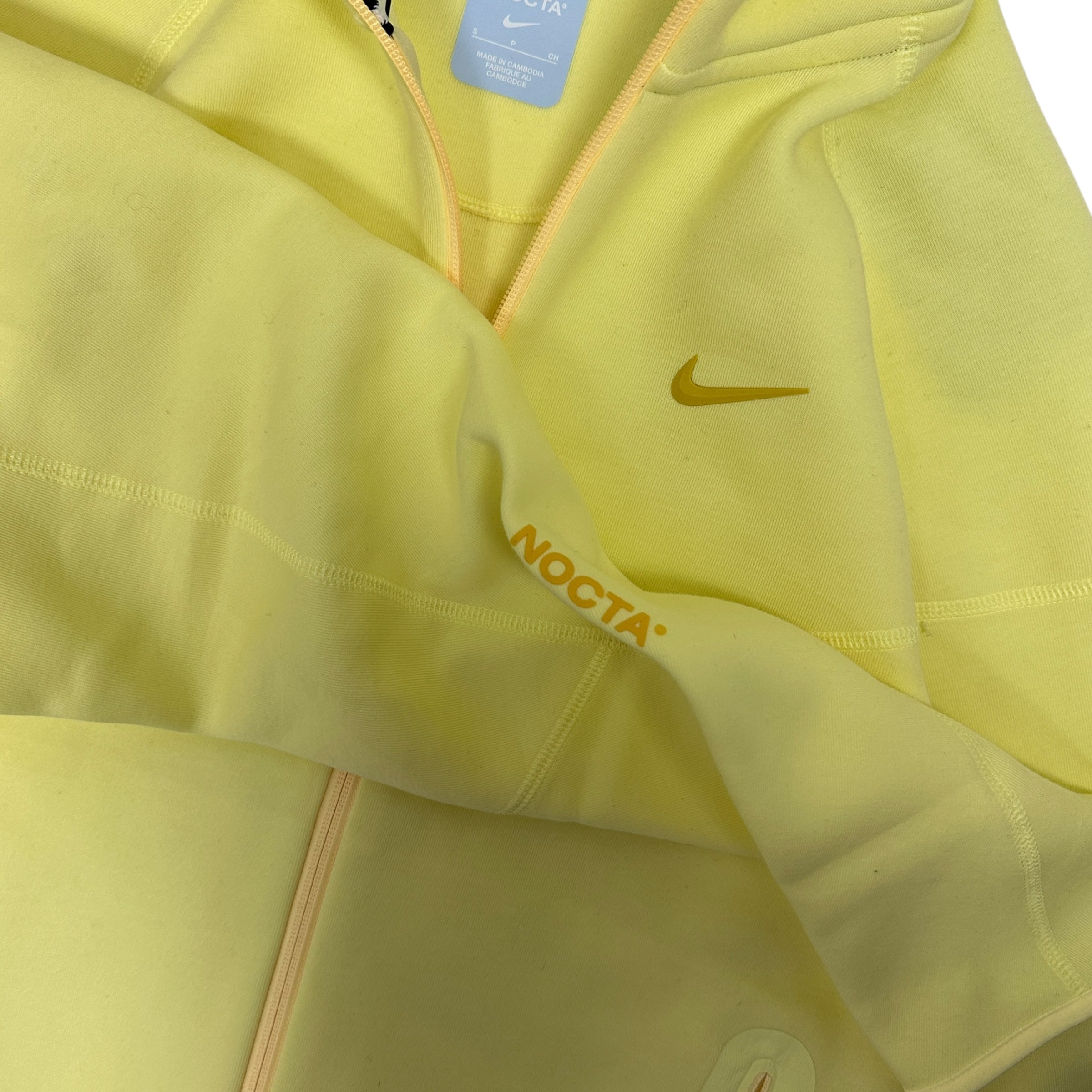 NOCTA ZIP UP HOODIE YELLOW BNWT (S)