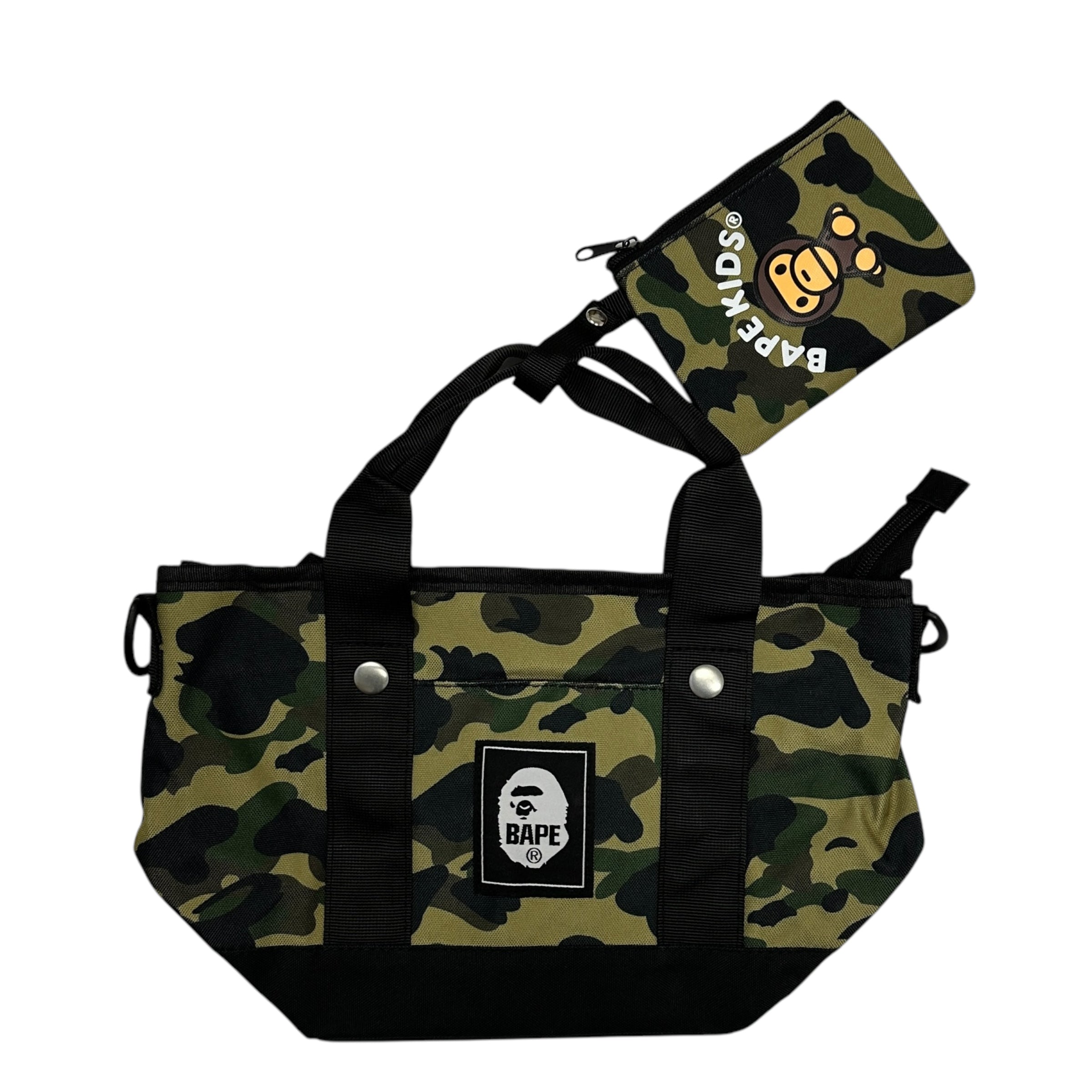 BAPE CAMO BAG WITH KIDS POUCH