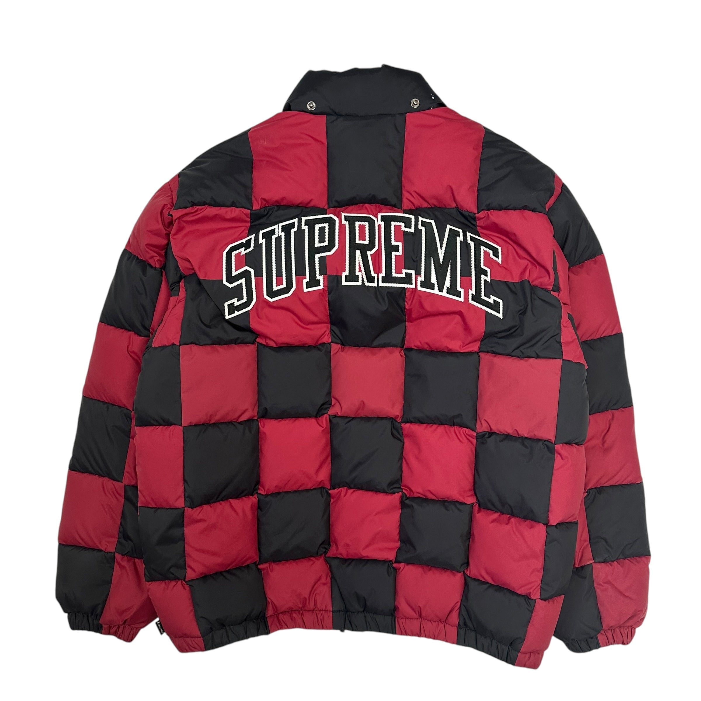 SUPREME CHECKERBOARD PUFFER JACKET (S)