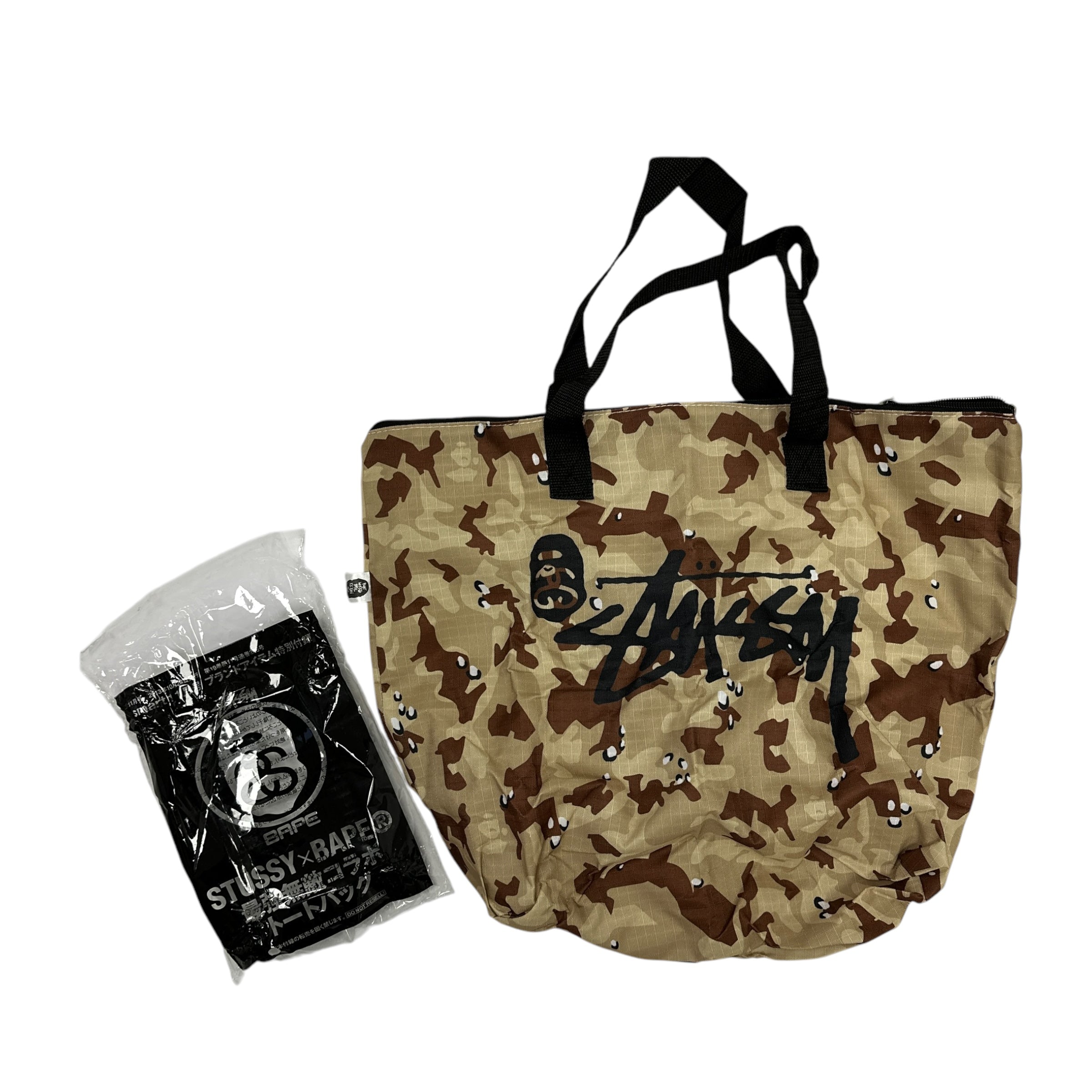 STUSSY X BAPE TOTE BAG