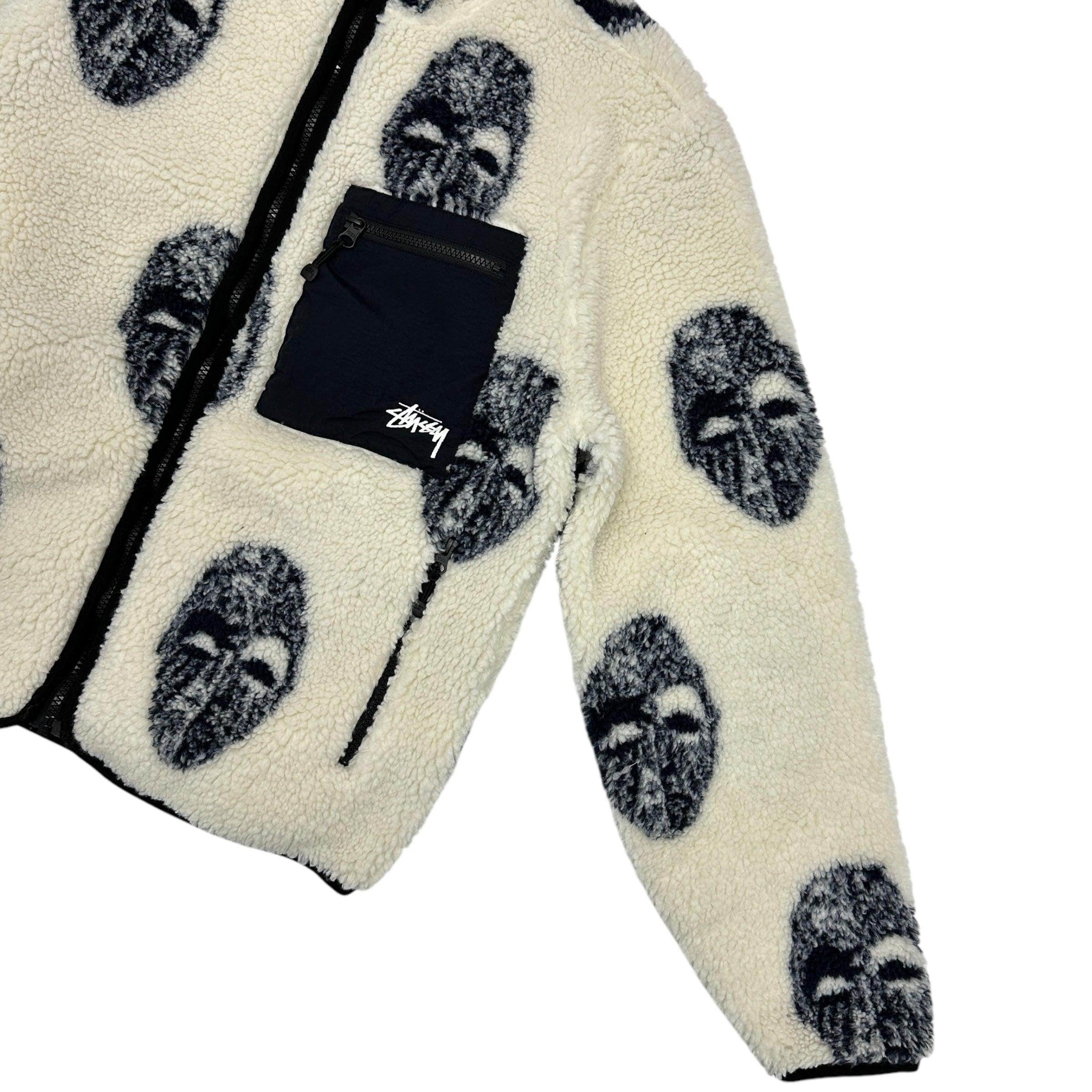 STUSSY MASK JAQUARD SHERPA FLEECE (M)