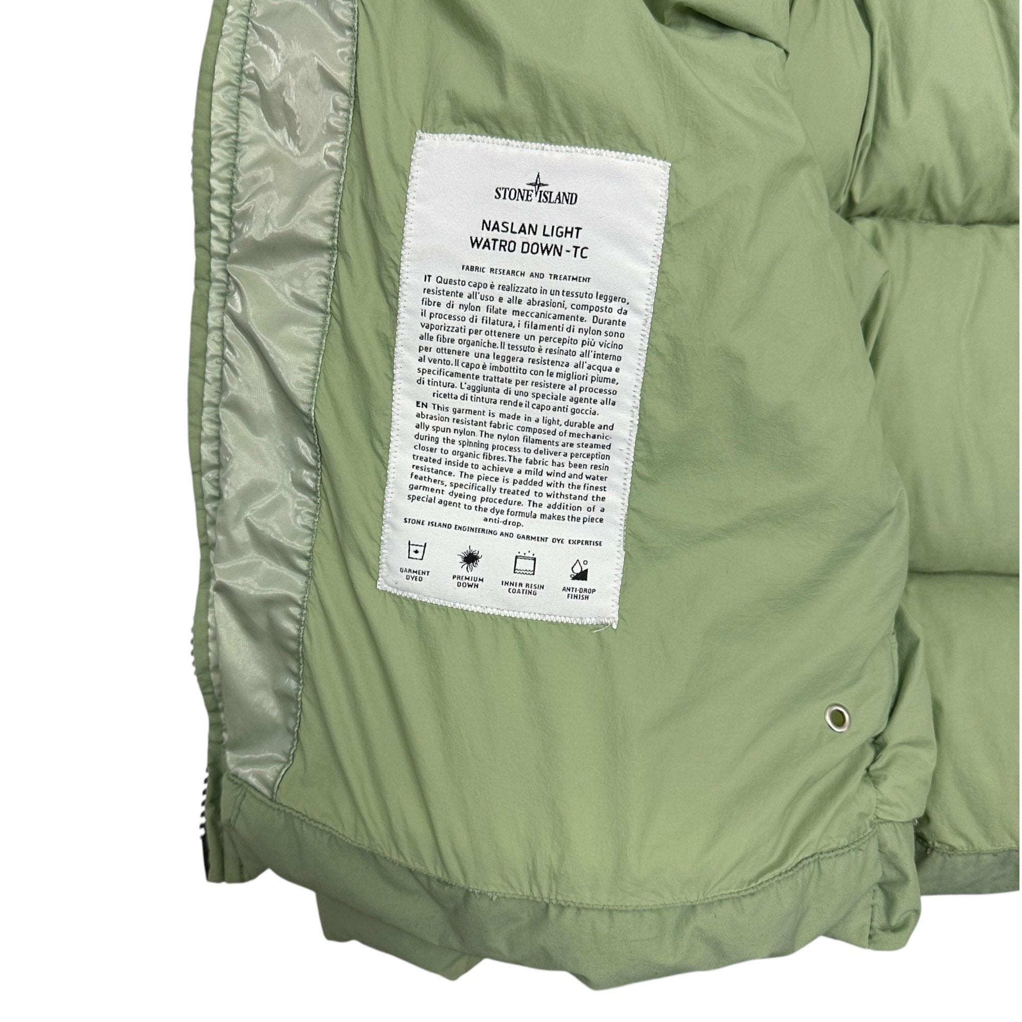 STONE ISLAND NASLAN WATRO PUFFER JACKET (S)