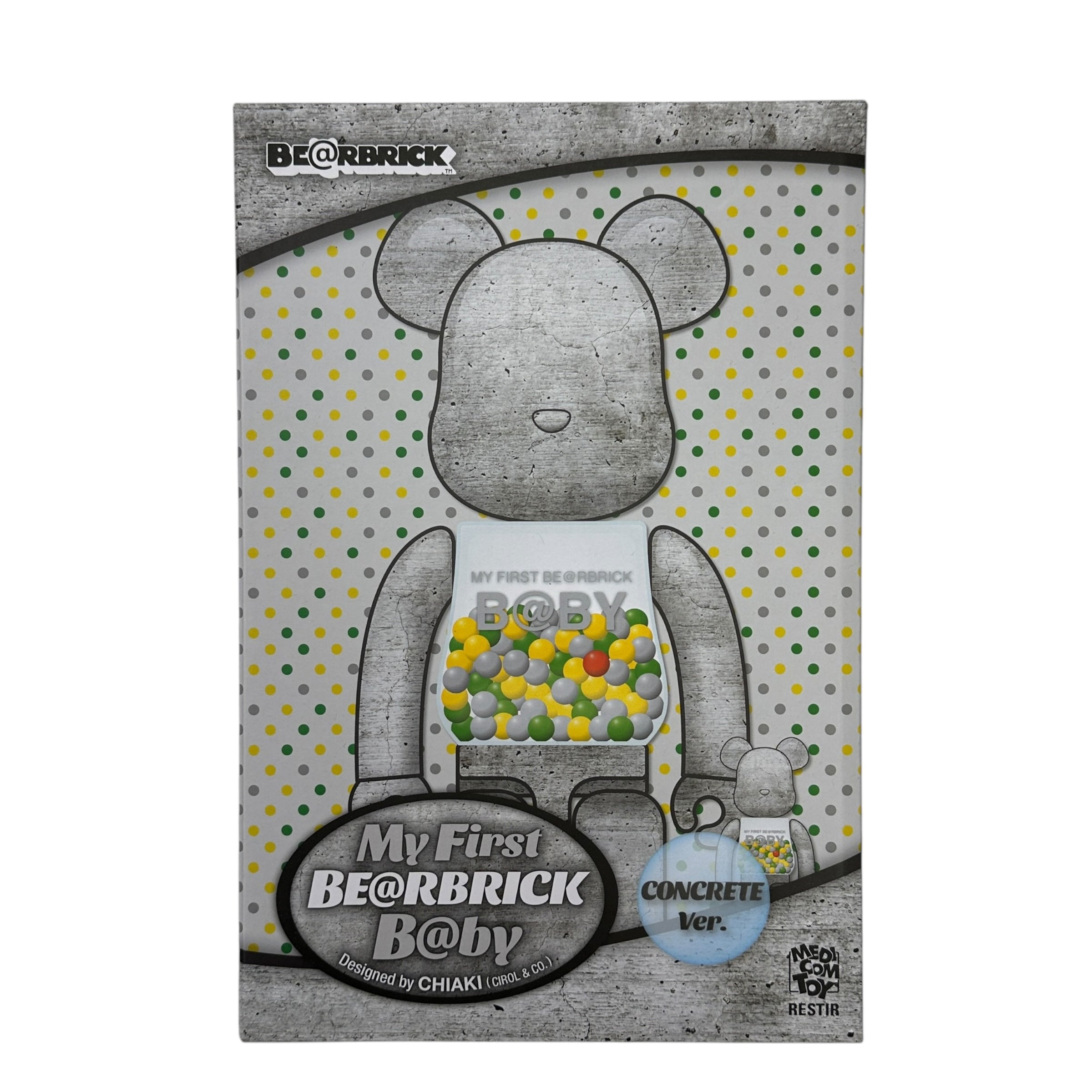 MY FIRST BEARBRICK BABY (CONCRETE VERSION) - 100% & 400%